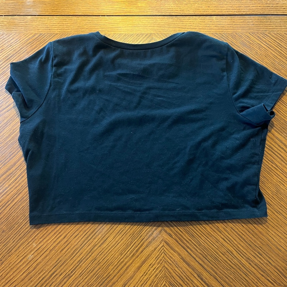 Target black cropped t-shirt